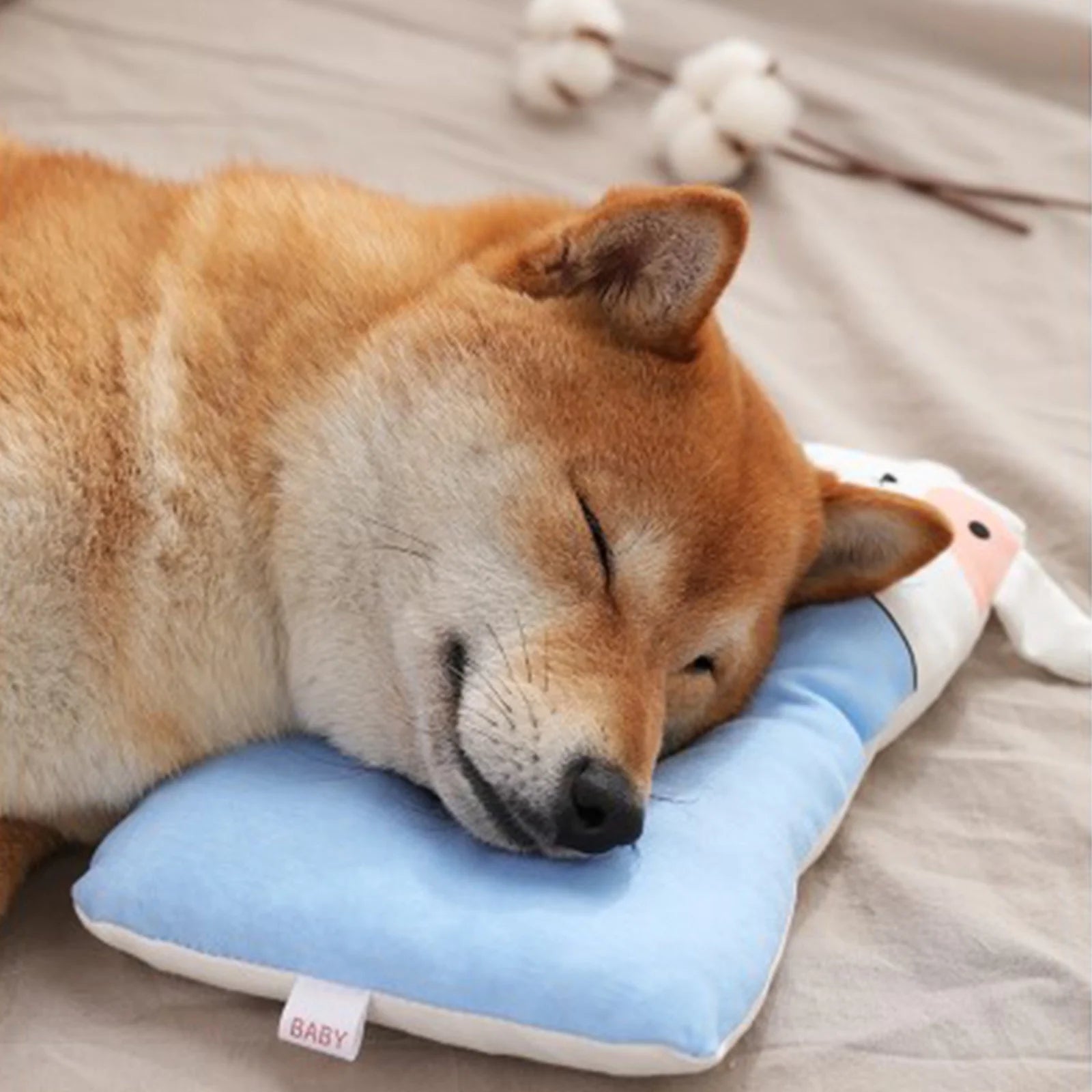 Pet Soothing Pillow | Dog Sleep Aid | Machine Washable Comfort Cushion for All Seasons