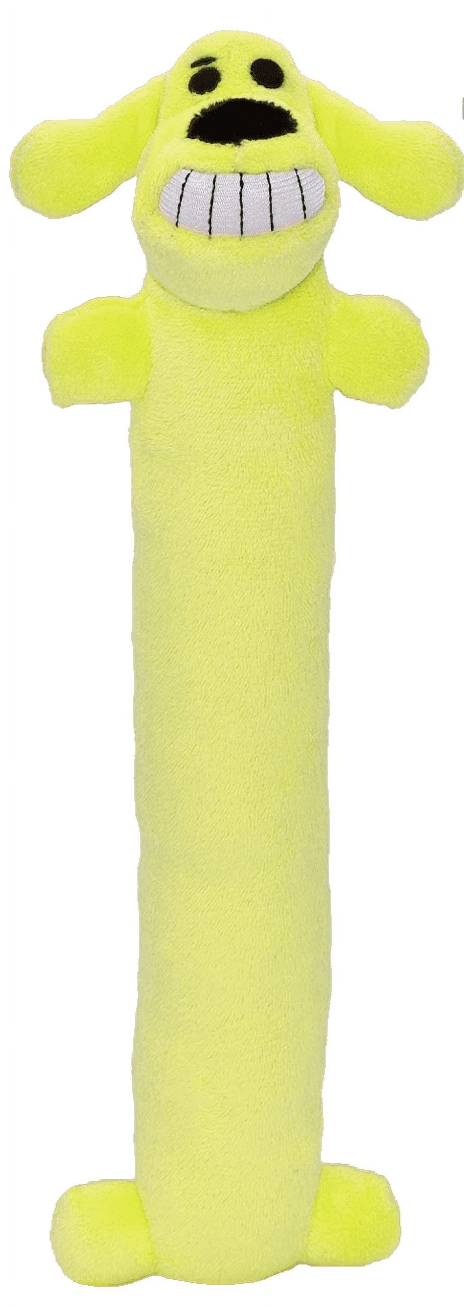 Plush Loofa Dog Toy with Squeaker, 12"