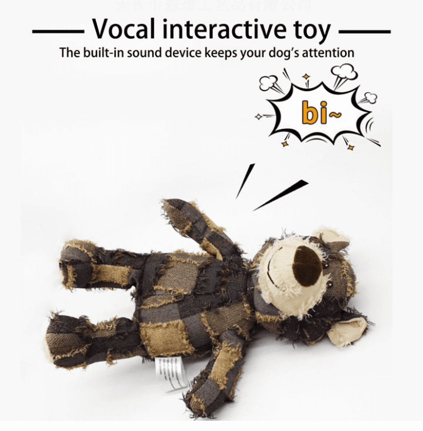 Unbreaka Bear - 2025 New Unbreakable Bear Dog Toy - Indestructible Plush Bear for Heavy Chewers, Durable Squeaky Dog Toy for Aggressive Chewers, Interactive & Robust Stuffed Toy for Large Dogs