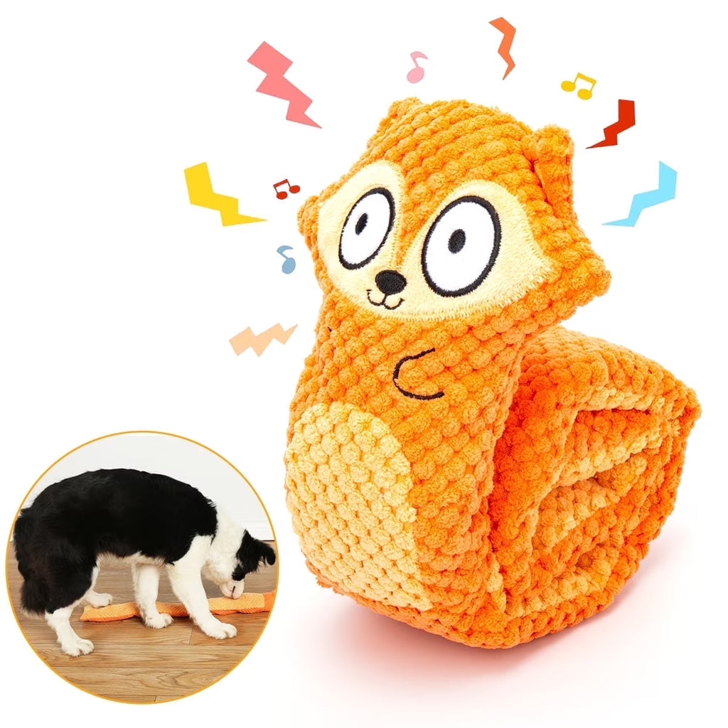Small Medium Dog Squeak Toys for Aggressive Chewers,Fox