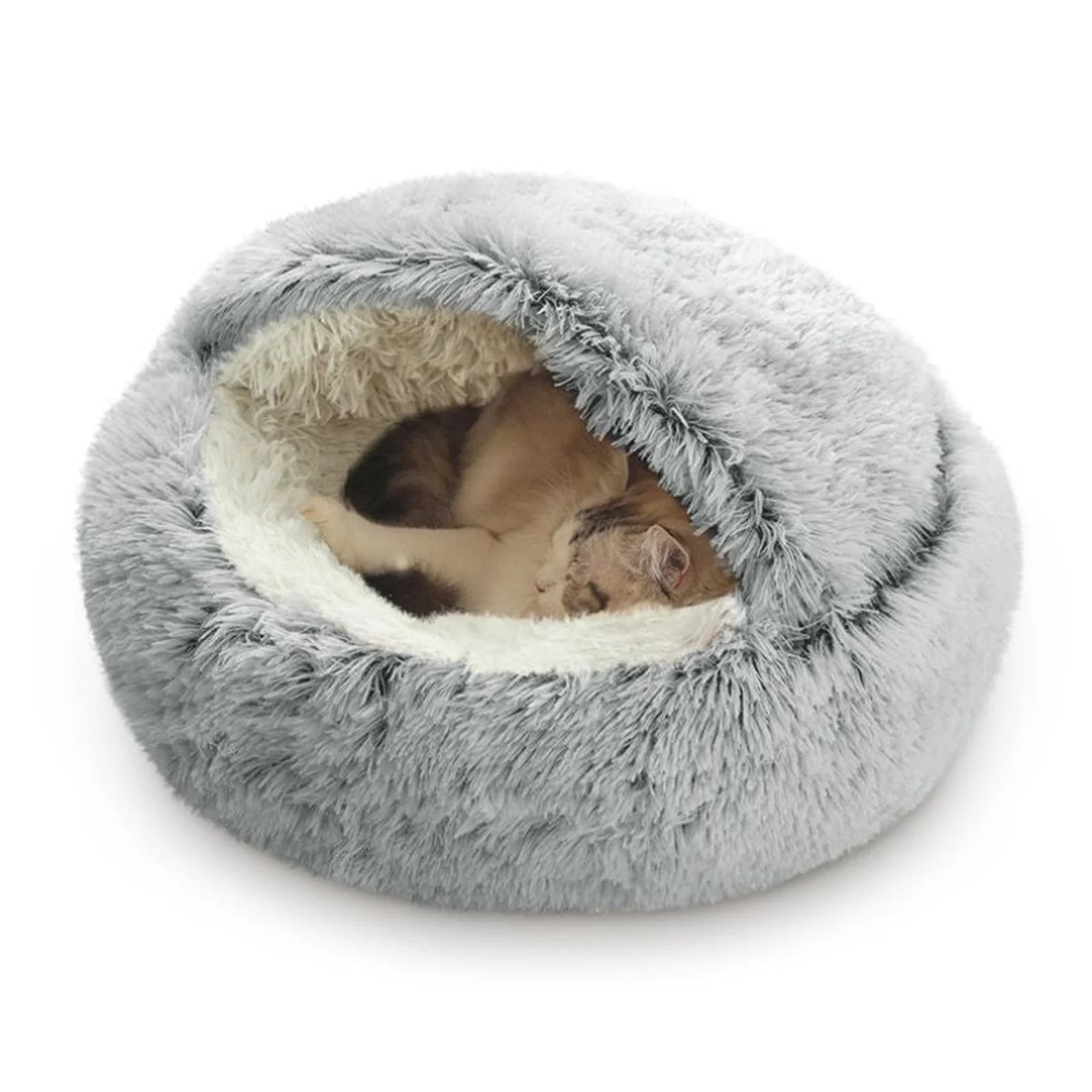 Pet Nest for Dog and Cat Dog round Winter Warm Sleeping Bag Long Soft Pet Bed Calming Bed