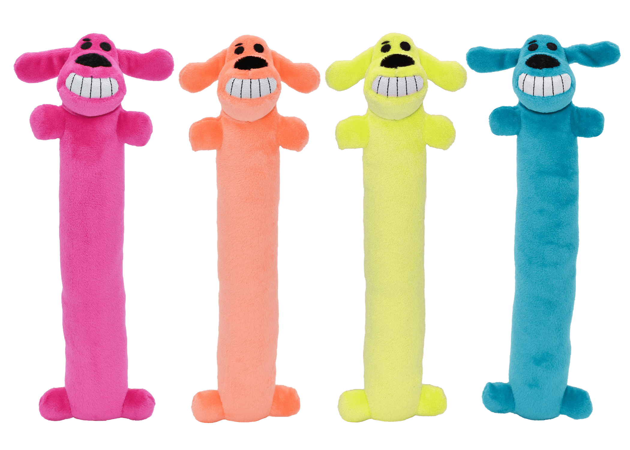 Plush Loofa Dog Toy with Squeaker, 12"