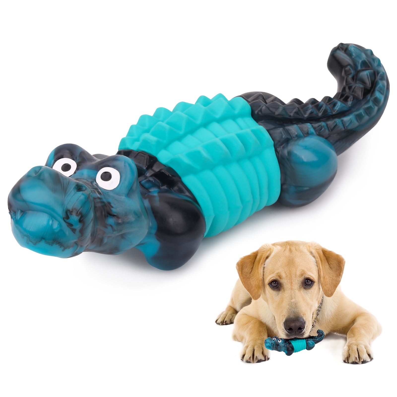 Tough Dog Toys,Dog Toys for Aggressive Chewers,Indestructible Dog Toys for Large Breed,Durable Dog Toys for Large Dogs,Bacon Flavor,Green