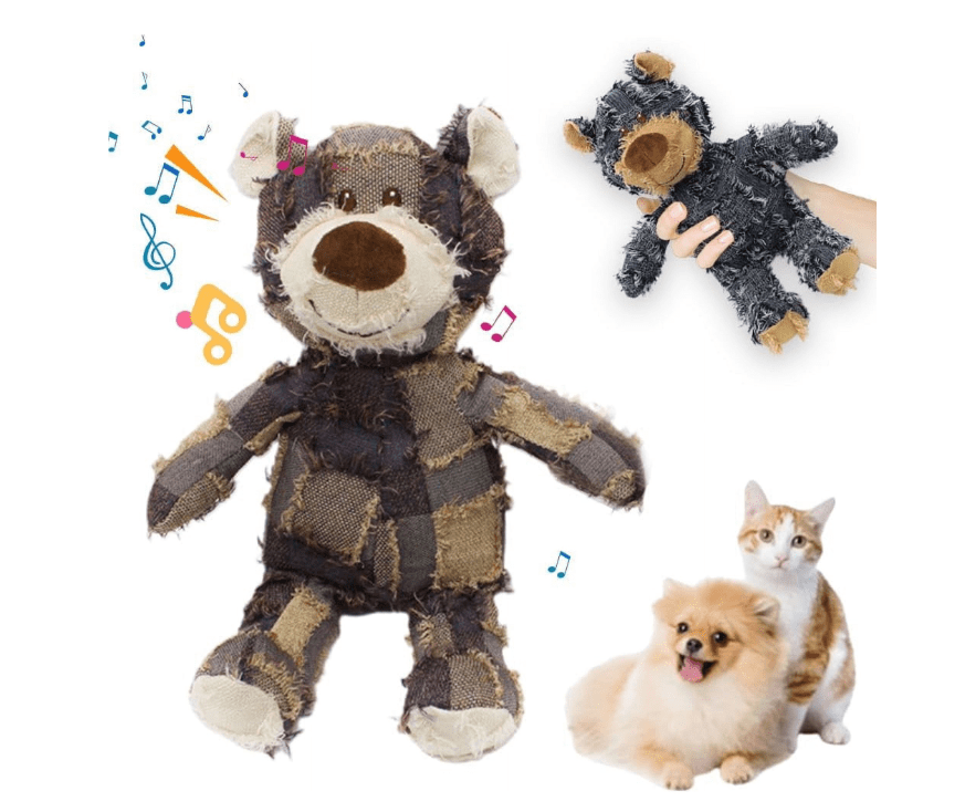 Unbreaka Bear - 2025 New Unbreakable Bear Dog Toy - Indestructible Plush Bear for Heavy Chewers, Durable Squeaky Dog Toy for Aggressive Chewers, Interactive & Robust Stuffed Toy for Large Dogs