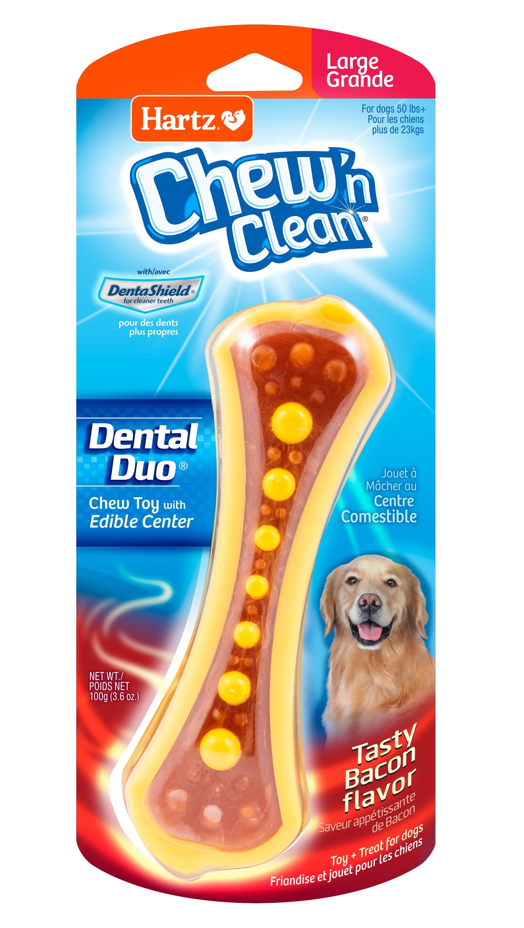 Chew N Clean Dental Duo Dog Toy, Medium, Nylon, Color May Vary
