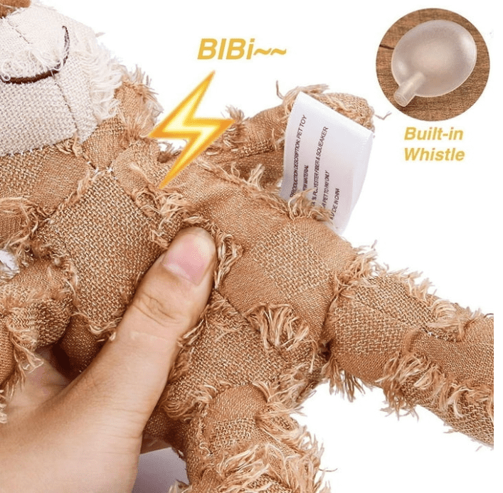 Unbreaka Bear - 2025 New Unbreakable Bear Dog Toy - Indestructible Plush Bear for Heavy Chewers, Durable Squeaky Dog Toy for Aggressive Chewers, Interactive & Robust Stuffed Toy for Large Dogs