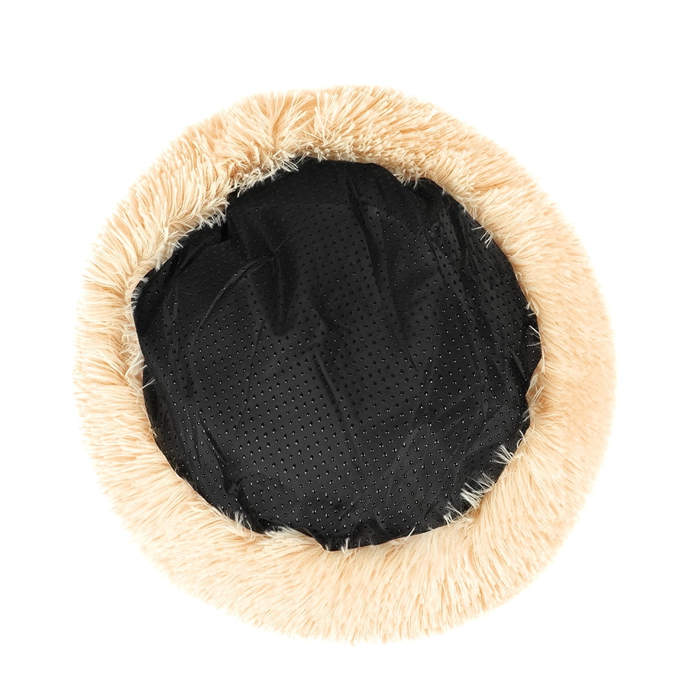 Round Plush Pet Bed for Dogs & Cats,Fluffy Soft Warm Calming Dog Bed Sleeping Kennel Nest