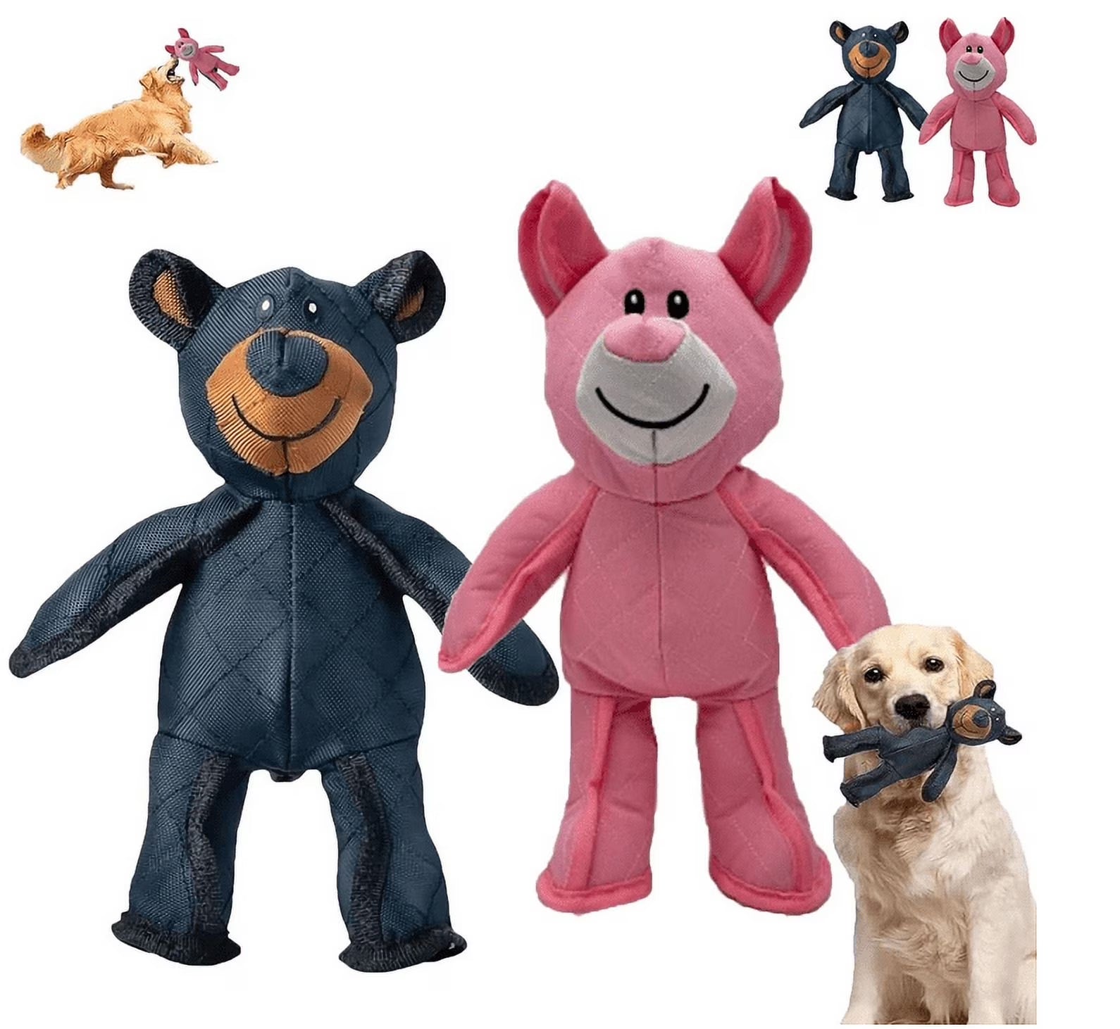 Unbreaka Bear - 2025 New Unbreakable Bear Dog Toy - Indestructible Plush Bear for Heavy Chewers, Durable Squeaky Dog Toy for Aggressive Chewers, Interactive & Robust Stuffed Toy for Large Dogs