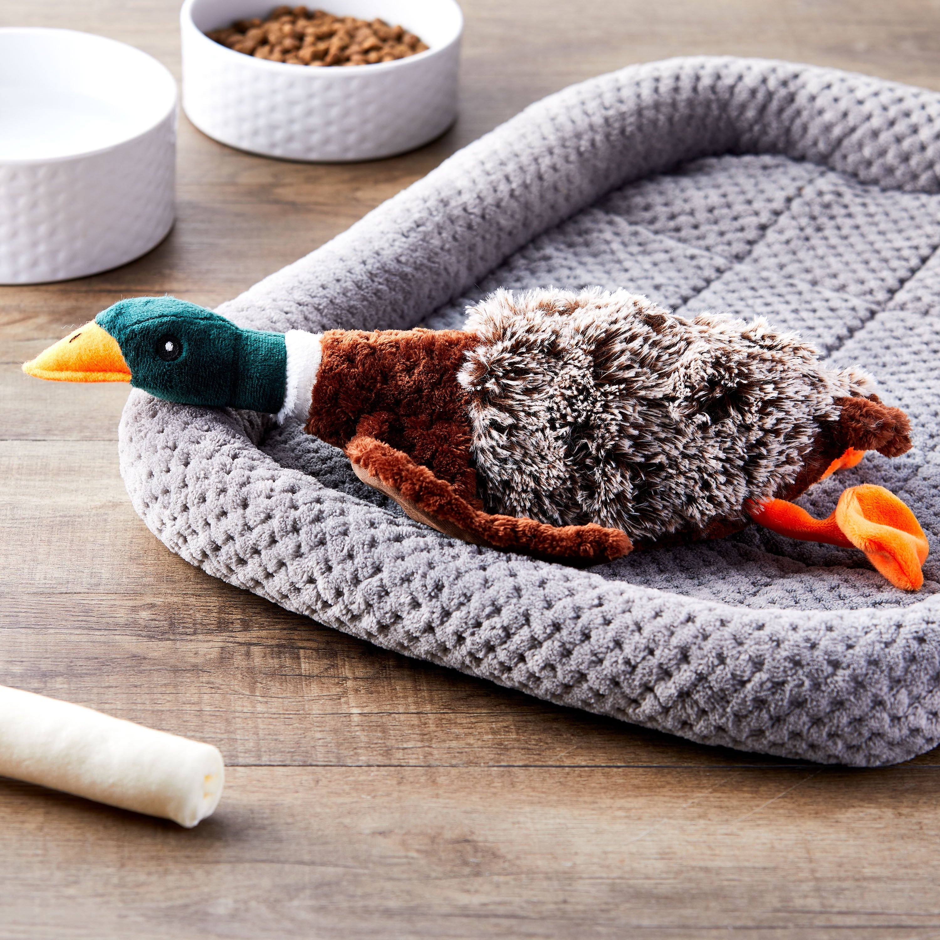 Plush Duck Dog Toy with Honker