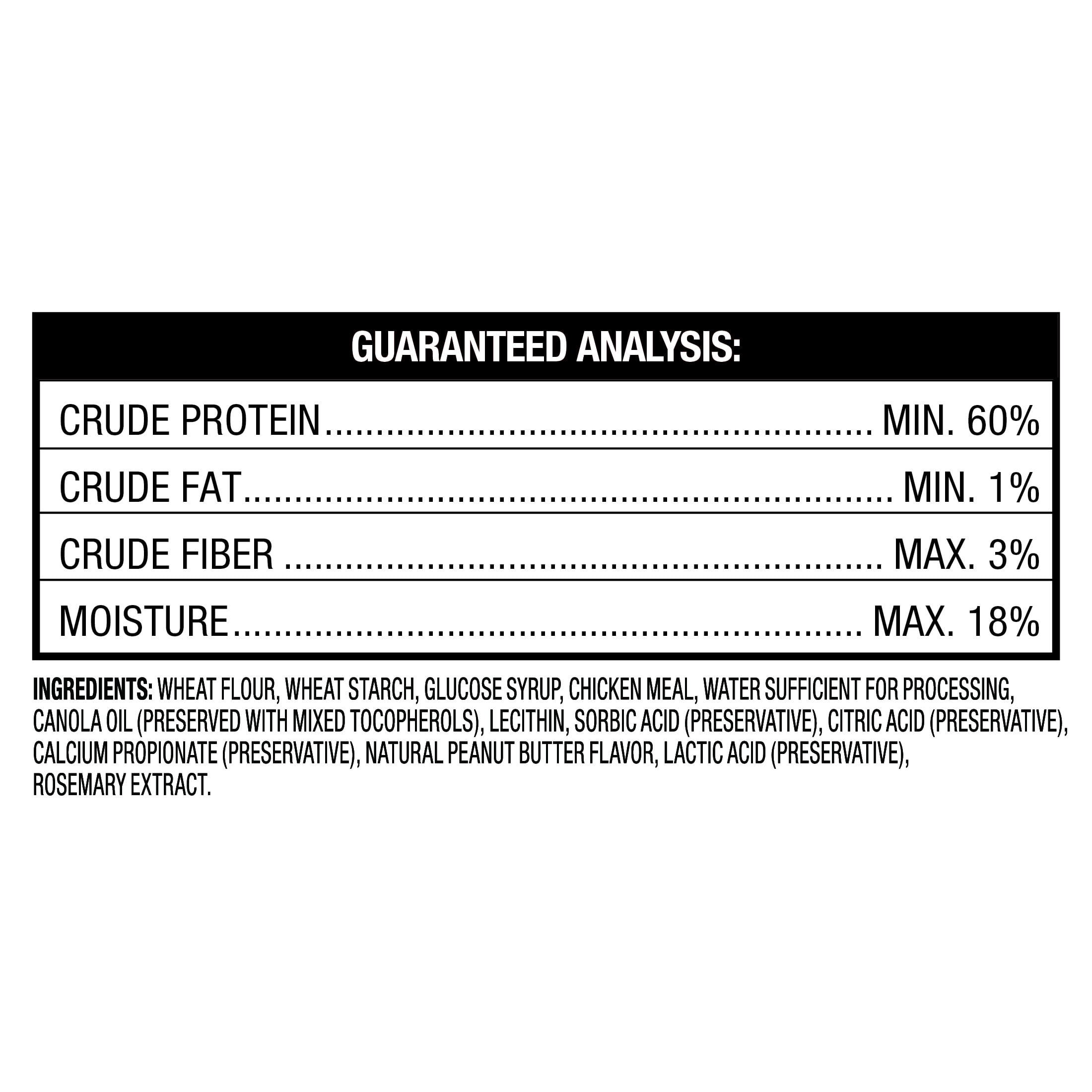 Ol' Roy Long-Lasting Jumbo Munchy Bone Treats Peanut Butter Flavor for Medium and Large Dogs, 9.2 Oz