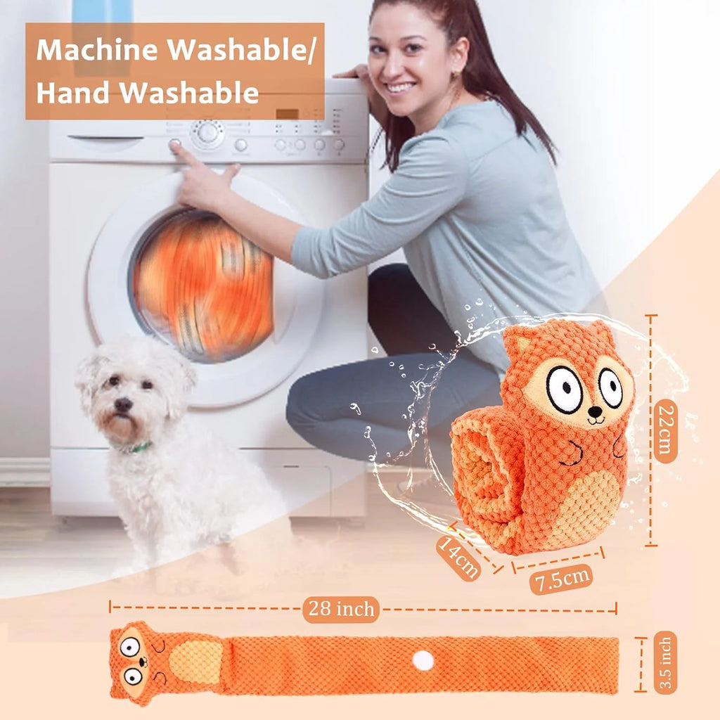 Small Medium Dog Squeak Toys for Aggressive Chewers,Fox