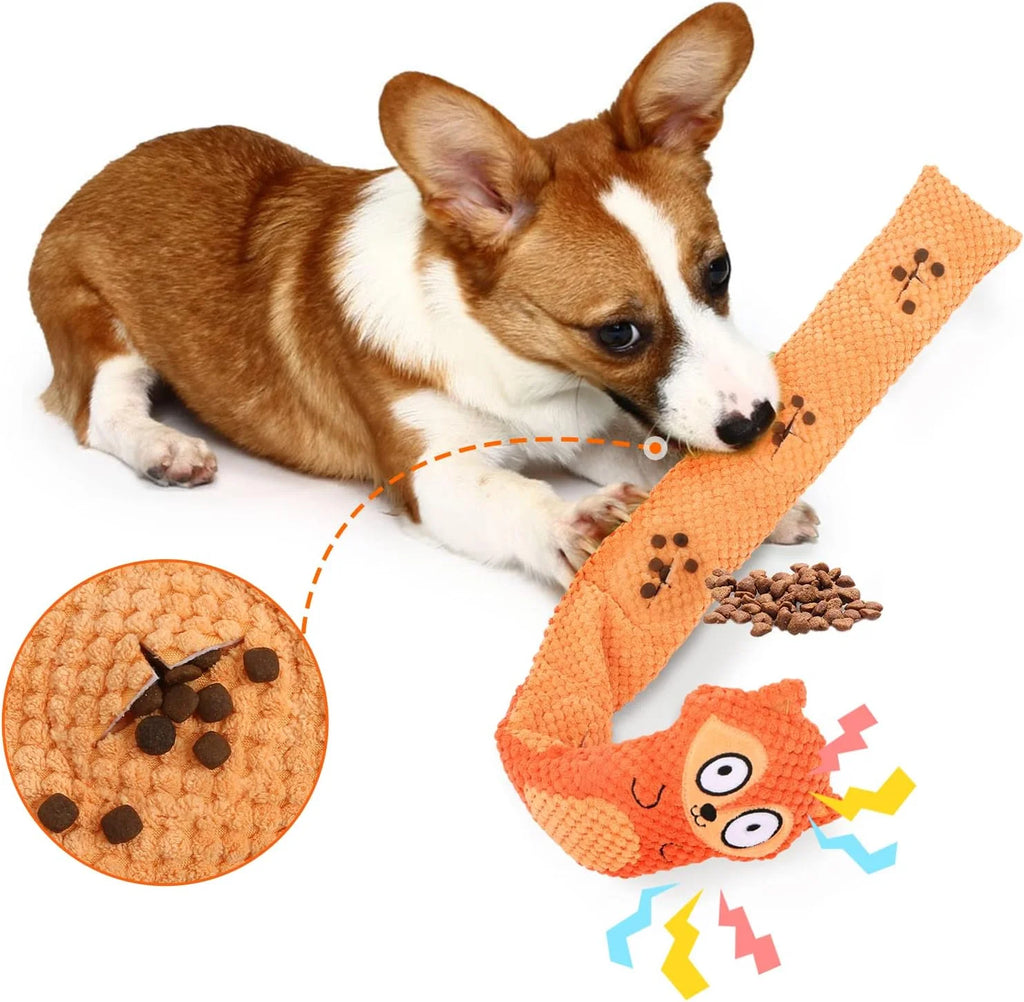Small Medium Dog Squeak Toys for Aggressive Chewers,Fox